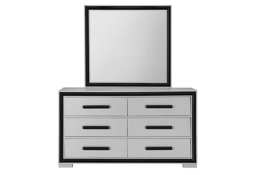 AMELIA GREY BLACK MIRROR - Home Furniture And More (Brentwood, MD)
