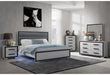 AMELIA GREY BLACK KING BED GROUP W/LED - Home Furniture And More (Brentwood, MD)