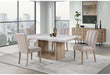 D02 NATURAL DINING TABLE + 6 D8683 DINING CHAIRS - Home Furniture And More (Brentwood, MD)
