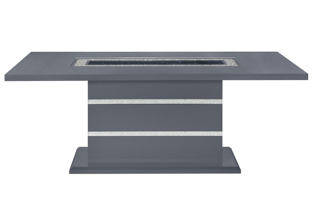 MONACO DARK GREY DINING TABLE - Home Furniture And More (Brentwood, MD)
