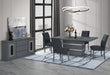 MONACO DARK GREY DINING TABLE AND 8 MONACO DARK GREY DINING CHAIRS - Home Furniture And More (Brentwood, MD)
