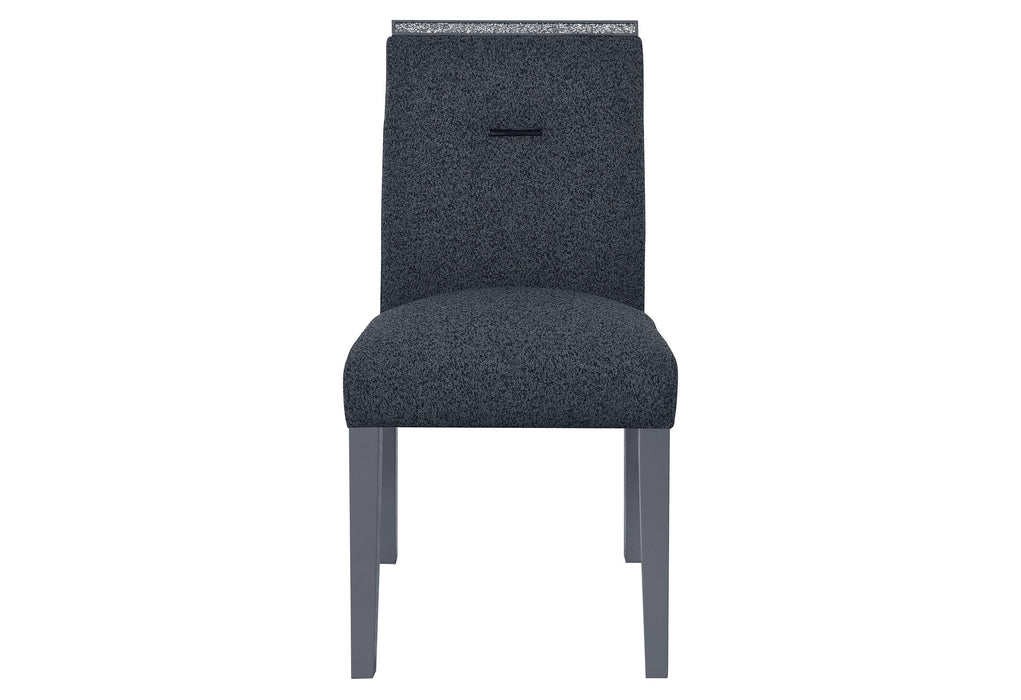 MONACO DARK GREY DINING CHAIR - Home Furniture And More (Brentwood, MD)