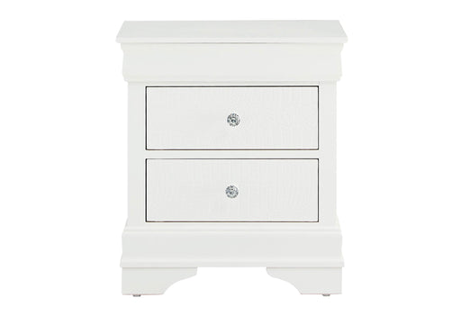 POMPEI METALLIC GREY NIGHTSTAND - Home Furniture And More (Brentwood, MD)