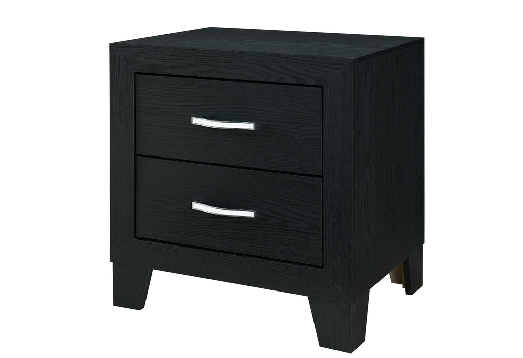 REID BLACK NIGHTSTAND - Home Furniture And More (Brentwood, MD)