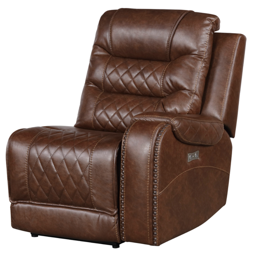 Putnam Power Right Side Reclining Chair with USB Port in Brown 9405BR-RRPW - Home Furniture And More (Brentwood, MD)