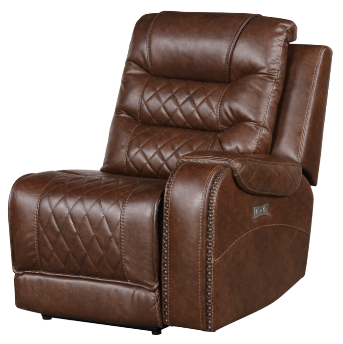 Putnam Power Right Side Reclining Chair with USB Port in Brown 9405BR-RRPW - Home Furniture And More (Brentwood, MD)