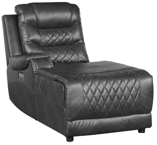 Putnam Power Left Side Reclining Chaise with USB Port in Gray 9405GY-LCPW - Home Furniture And More (Brentwood, MD)