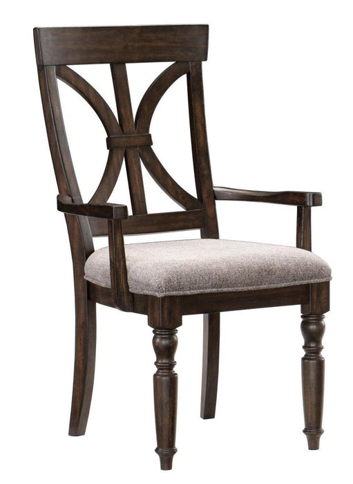 Cardano Arm Chair in Charcoal (Set of 2) - Home Furniture And More (Brentwood, MD)