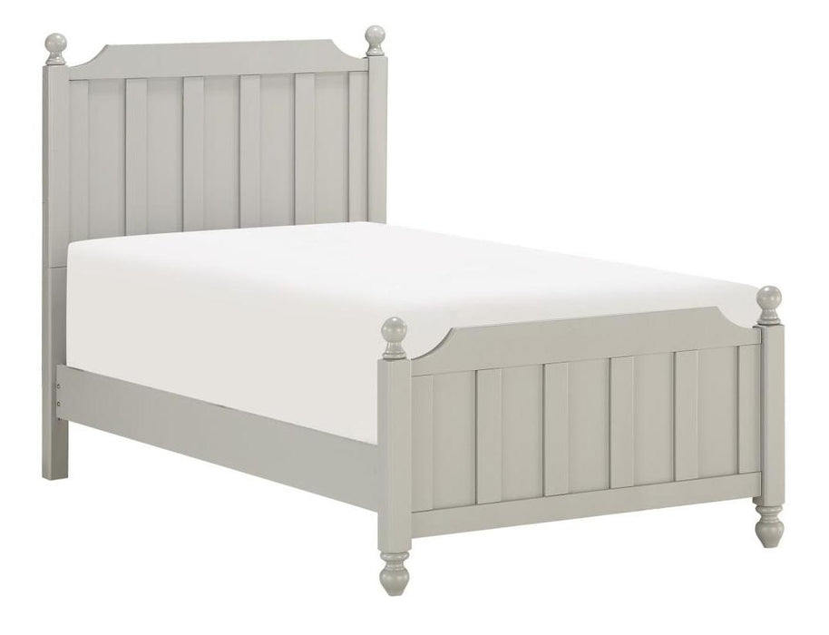 Wellsummer Twin Panel Bed in Gray 1803GYT-1* - Home Furniture And More (Brentwood, MD)
