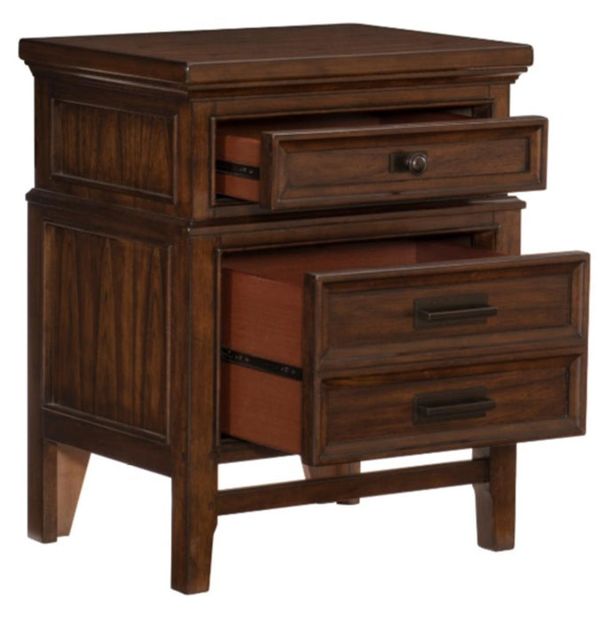 Frazier Nightstand in Dark Cherry 1649-4 - Home Furniture And More (Brentwood, MD)