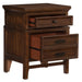 Frazier Nightstand in Dark Cherry 1649-4 - Home Furniture And More (Brentwood, MD)