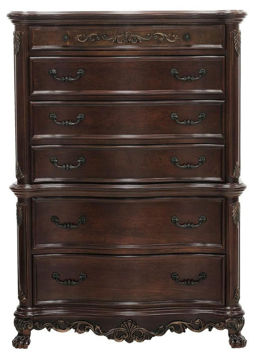Deryn Park 6 Drawer Chest in Cherry 2243-9 - Home Furniture And More (Brentwood, MD)