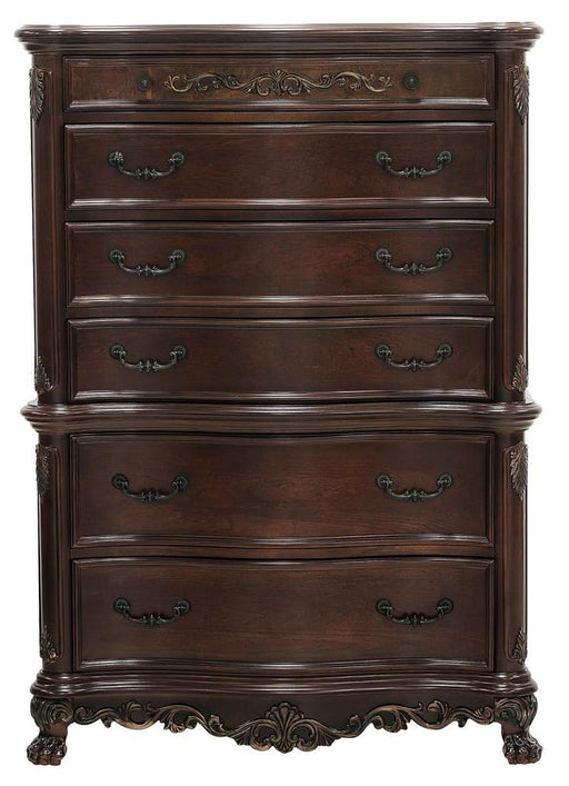 Deryn Park 6 Drawer Chest in Cherry 2243-9 - Home Furniture And More (Brentwood, MD)