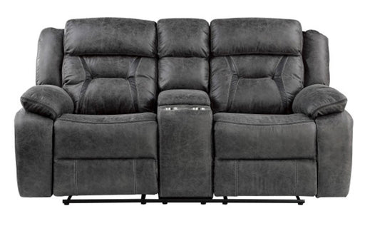 Madrona Hill Double Reclining Loveseat in Gray 9989GY-2 - Home Furniture And More (Brentwood, MD)