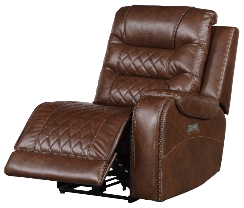 Putnam Power Right Side Reclining Chair with USB Port in Brown 9405BR-RRPW - Home Furniture And More (Brentwood, MD)
