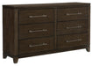 Griggs Dresser in Dark Brown 1669-5 - Home Furniture And More (Brentwood, MD)