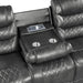 Putnam Double Reclining Sofa with Drop-Down in Gray 9405GY-3 - Home Furniture And More (Brentwood, MD)