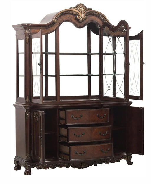Deryn Park Buffet and Hutch in Dark Cherry 2243-50* - Home Furniture And More (Brentwood, MD)