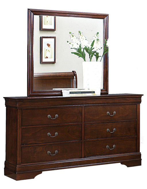 Mayville 6 Drawer Dresser in Brown Cherry 2147-5 - Home Furniture And More (Brentwood, MD)