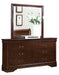 Mayville 6 Drawer Dresser in Brown Cherry 2147-5 - Home Furniture And More (Brentwood, MD)