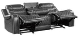 Putnam Power Double Reclining Sofa with Drop-Down in Gray 9405GY-3PW - Home Furniture And More (Brentwood, MD)