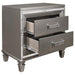 Tamsin Nightstand in Silver Grey Metallic 1616-4 - Home Furniture And More (Brentwood, MD)