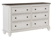 Baylesford Dresser in Two Tone 1624W-5 - Home Furniture And More (Brentwood, MD)