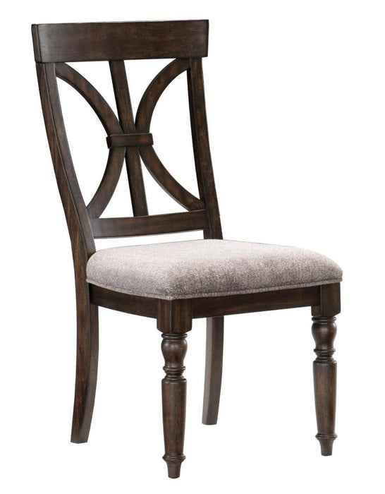 Cardano Side Chair in Charcoal (Set of 2) - Home Furniture And More (Brentwood, MD)