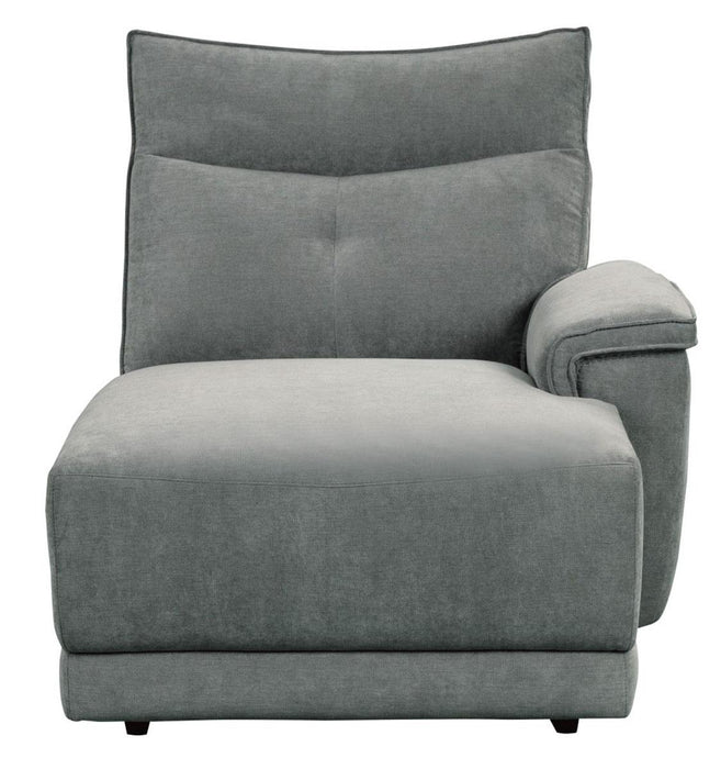 Tesoro Right Side Chaise in Dark Gray 9509DG-5R - Home Furniture And More (Brentwood, MD)