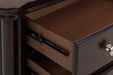 Marston 3 Drawer Nightstand in Dark Cherry 2615DC-4 - Home Furniture And More (Brentwood, MD)