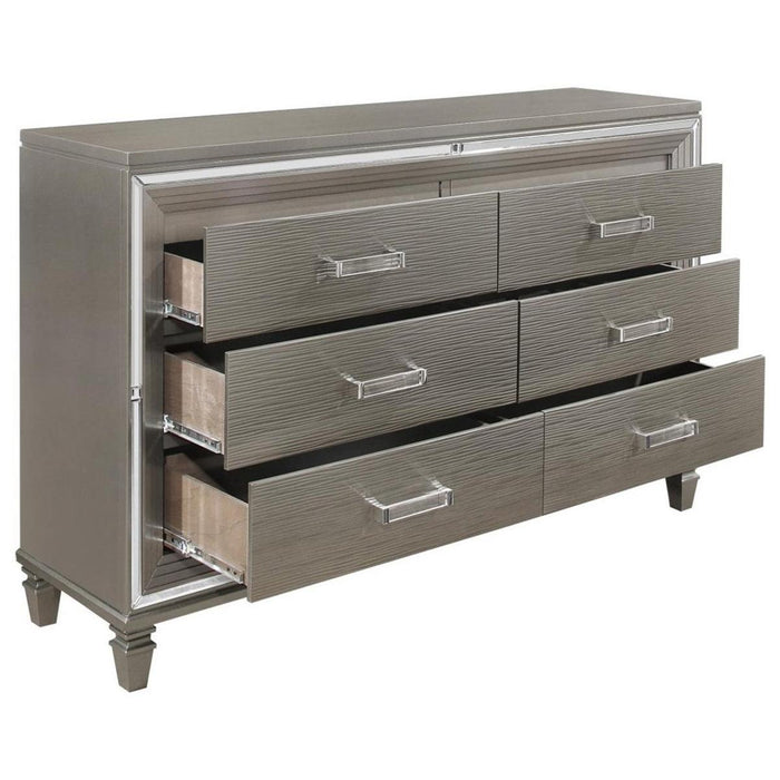 Tamsin Dresser in Silver Grey Metallic 1616-5 - Home Furniture And More (Brentwood, MD)