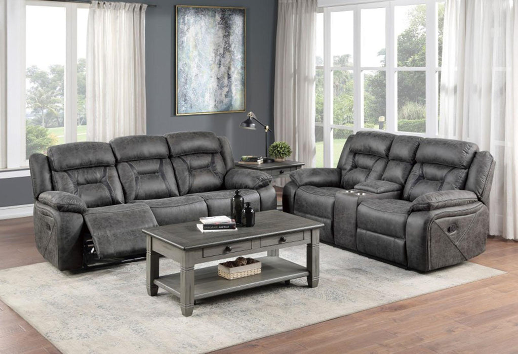 Madrona Hill Double Reclining Sofa in Gray 9989GY-3 - Home Furniture And More (Brentwood, MD)