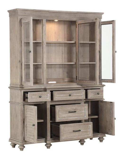Cardano Buffet & Hutch in Light Brown 1689BR-50* - Home Furniture And More (Brentwood, MD)