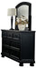 Laurelin Mirror in Black 1714BK-6 - Home Furniture And More (Brentwood, MD)