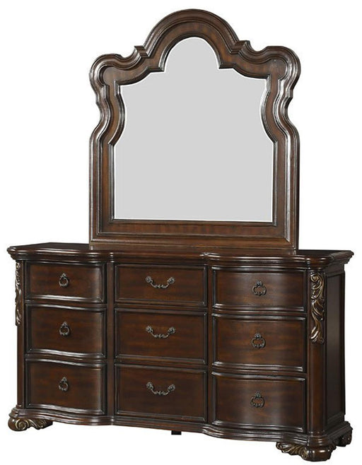 Royal Highlands 9 Drawer Dresser in Rich Cherry 1603-5 - Home Furniture And More (Brentwood, MD)