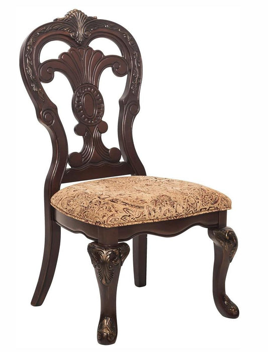 Deryn Park Side Chair in Dark Cherry (Set of 2) - Home Furniture And More (Brentwood, MD)