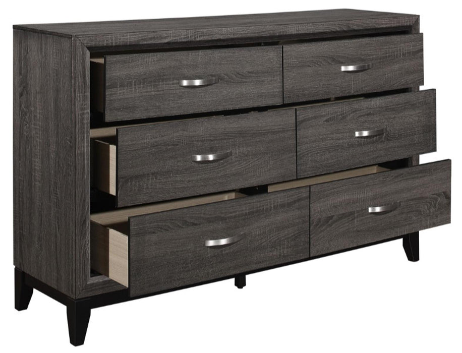 Davi Dresser in Gray 1645-5 - Home Furniture And More (Brentwood, MD)