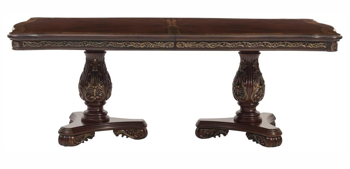 Deryn Park Dining Table in Dark Cherry 2243-114* - Home Furniture And More (Brentwood, MD)
