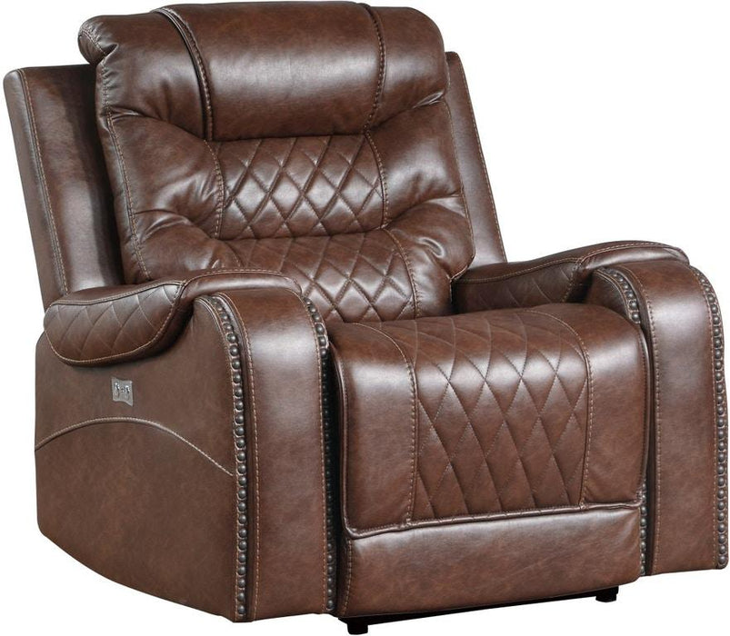 Putnam Power Reclining Chair in Brown 9405BR-1PW - Home Furniture And More (Brentwood, MD)