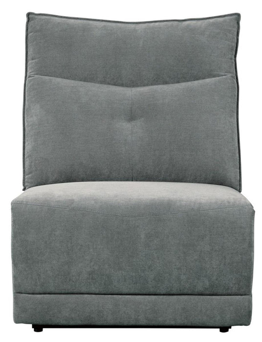 Tesoro Armless Chair in Dark Gray 9509DG-AC - Home Furniture And More (Brentwood, MD)