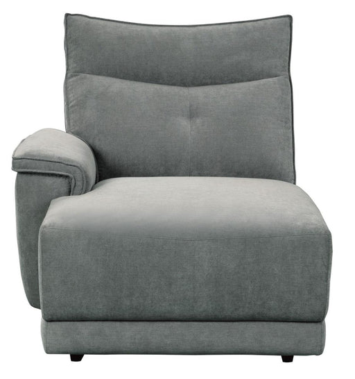 Tesoro Left Side Chaise in Dark Gray 9509DG-5L - Home Furniture And More (Brentwood, MD)