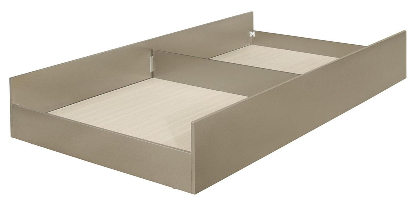Youth Loudon Twin Platform with Trundle Bed in Champagne Metallic - Home Furniture And More (Brentwood, MD)