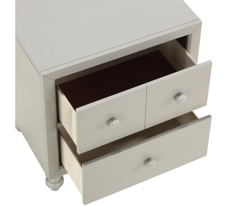 Wellsummer 2 Drawer Nightstand in Gray 1803GY-4 - Home Furniture And More (Brentwood, MD)