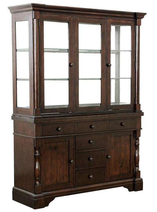 Yates Buffet and Hutch in Dark Oak 5167-50* - Home Furniture And More (Brentwood, MD)