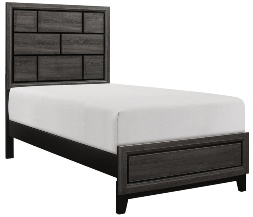 Davi Twin Panel Bed in Gray 1645T-1* - Home Furniture And More (Brentwood, MD)