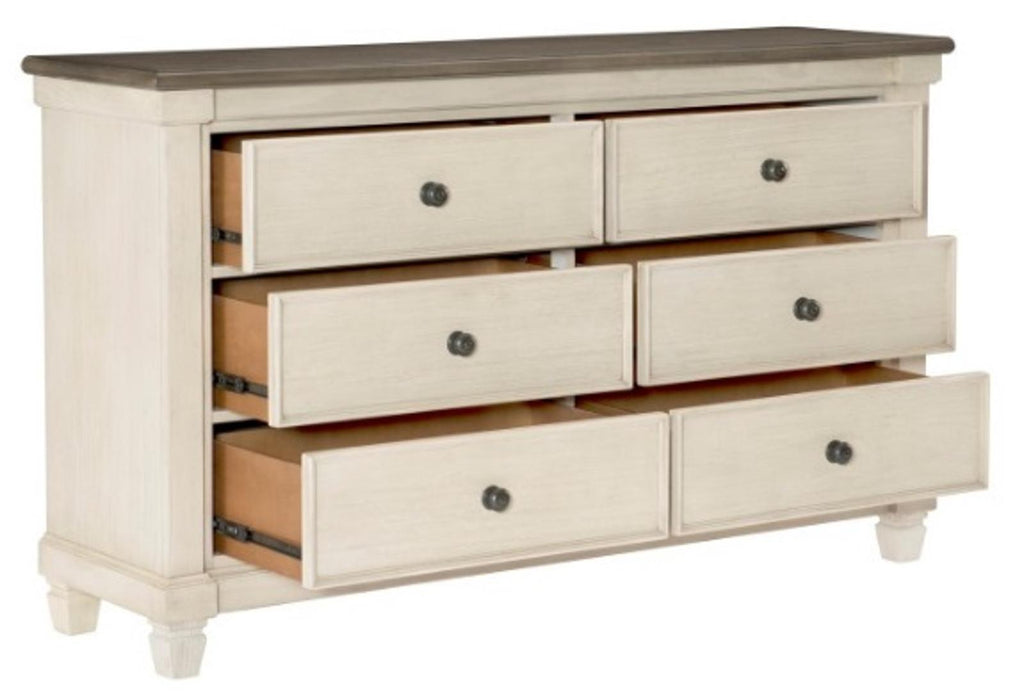 Weaver Dresser in Two Tone 1626-5 - Home Furniture And More (Brentwood, MD)
