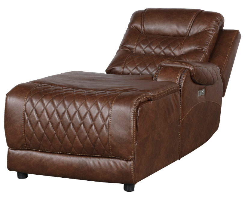 Putnam Power Right Side Reclining Chaise with USB Port in Brown 9405BR-RCPW - Home Furniture And More (Brentwood, MD)