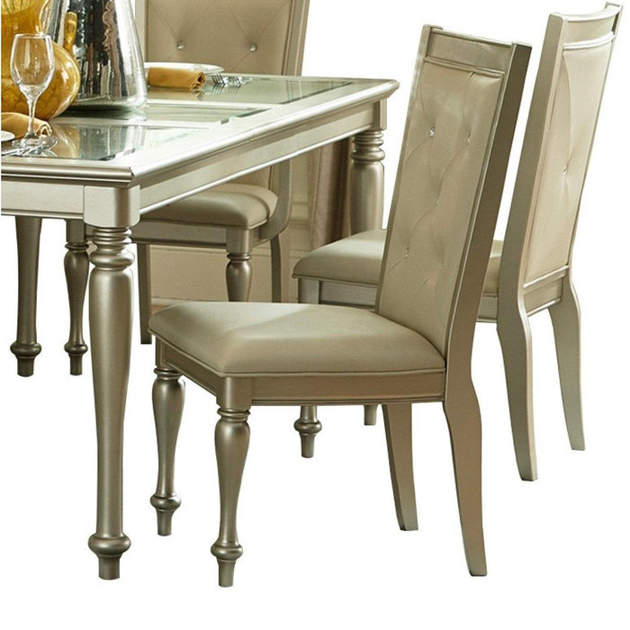 Celandine Dining Table in Silver 1928-78NG - Home Furniture And More (Brentwood, MD)