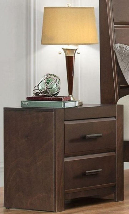 Erwan 2 Drawer Nightstand in Dark Walnut 1961-4 - Home Furniture And More (Brentwood, MD)