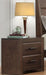 Erwan 2 Drawer Nightstand in Dark Walnut 1961-4 - Home Furniture And More (Brentwood, MD)